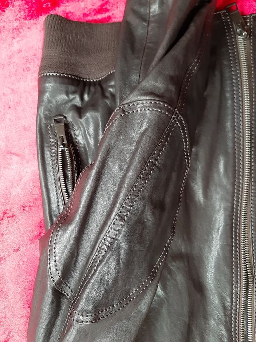 Burberry kurtka skórzana skóra L brąz 100%oryg nr seryjny piękna preze