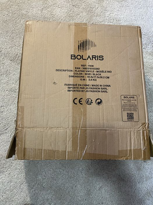 gira discos novo ainda no plastico bolaris rio bluetooth preto transportável 3W