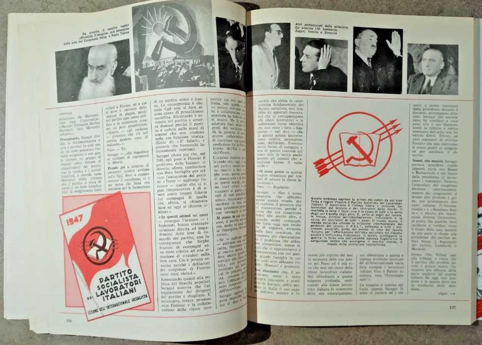 Livro PSDI Un partito una storia Almanacco Congresso 1982 PRE EDIZIONE