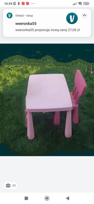Stolik plus krzeselko
