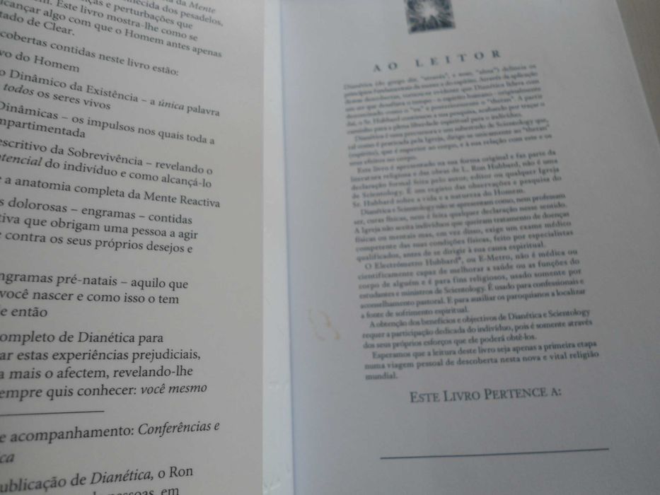 Dianética - O poder da mente sobre o corpo por L. Ron Hubbard