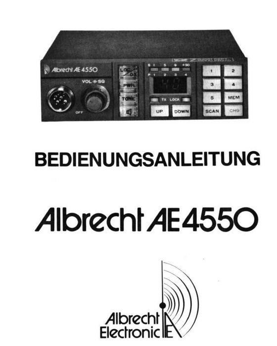 Rádio CB (Banda do cidadão) Albrecht AE 4550