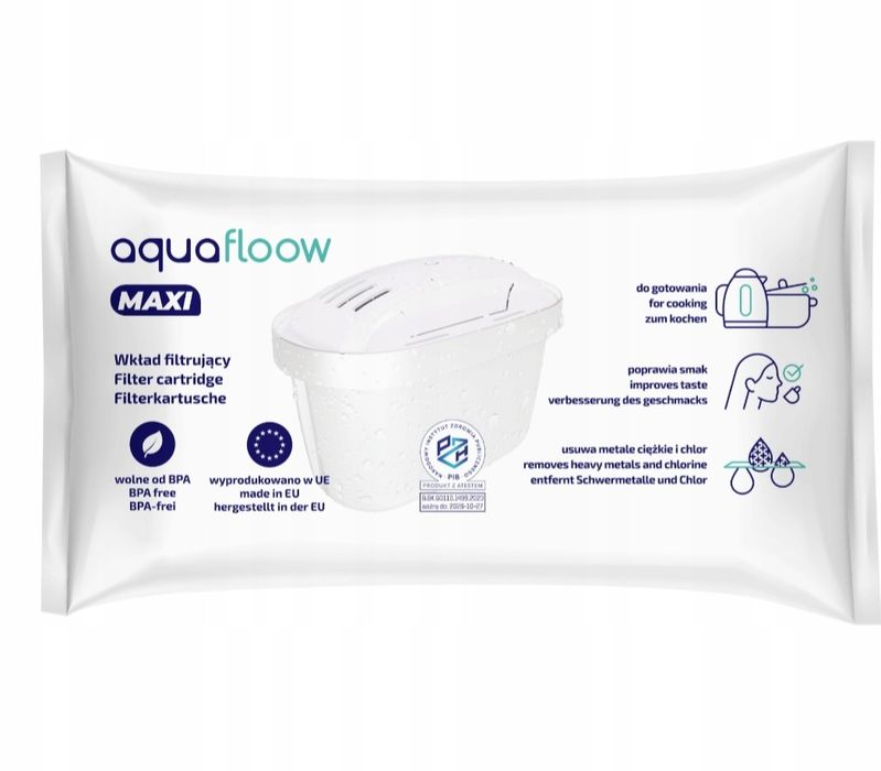 12x Filtr AquaFloow Wkład Filtrujący do Dzbanka Aquaphor Dafi Zamienni
