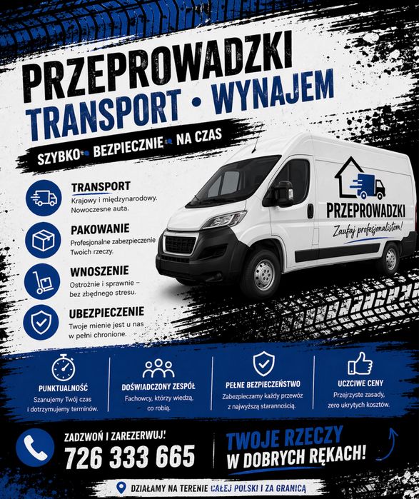 POGOTOWIE TRANSPORTOWE Przeprowadzki,Transport wynajem piła