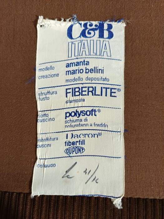 Fotel Amanta Mario Bellini C&B Italia, mid century