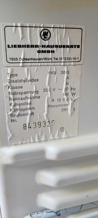Lodowka chlodziarka Liebherr wys122cm,sprawna, dostawa, wysyłka