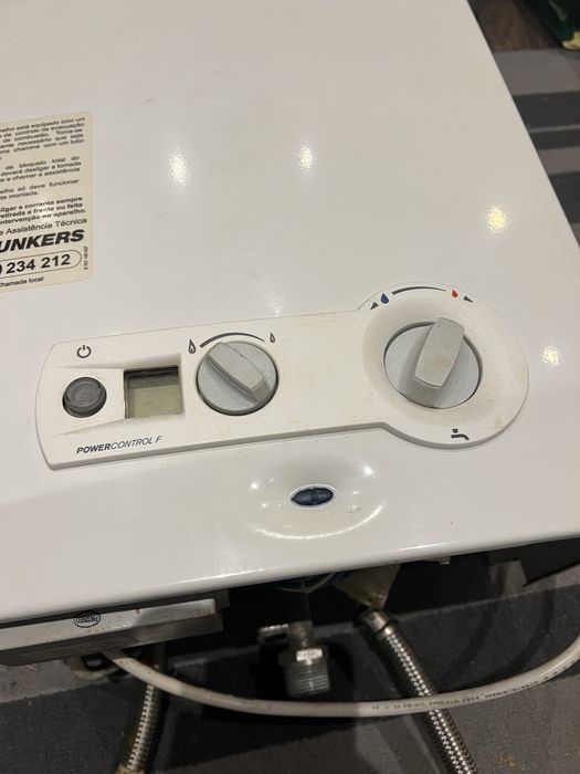 Junkers esquentador gás canalizado natural