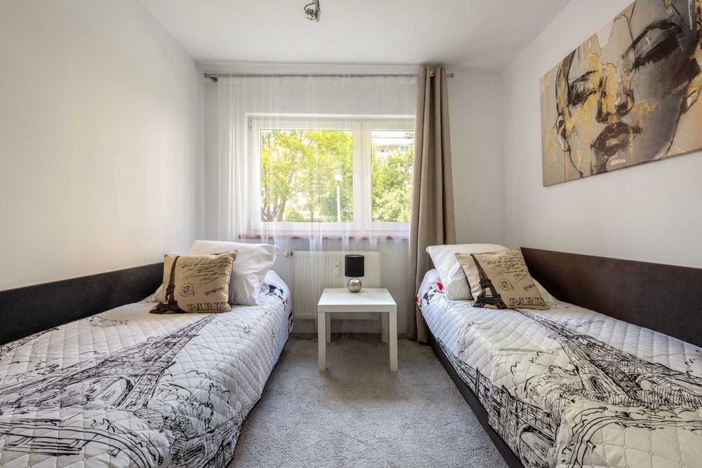 PROMOCJA Ap PARYSKI 4 pokoje 90m2 2 łazienki, 2 poziomy, 9 osób, OGRÓD