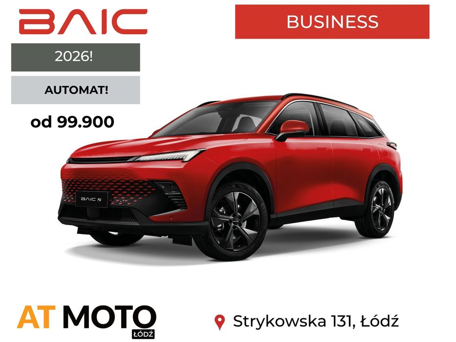 BAIC 5 Business! Od 99.900PLN! Automat!