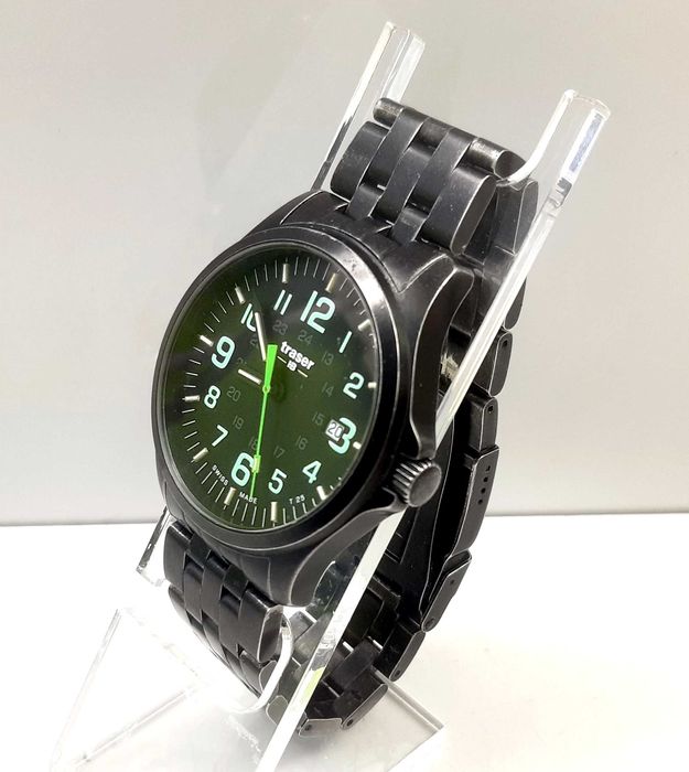 ZEGAREK TRASER P67 Officer PRO GunMetal Black/Lime MADE SWISS 42MM
