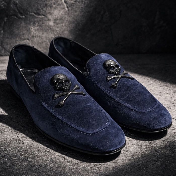 Продаю замшевые лоферы бренда  Philipp Plein