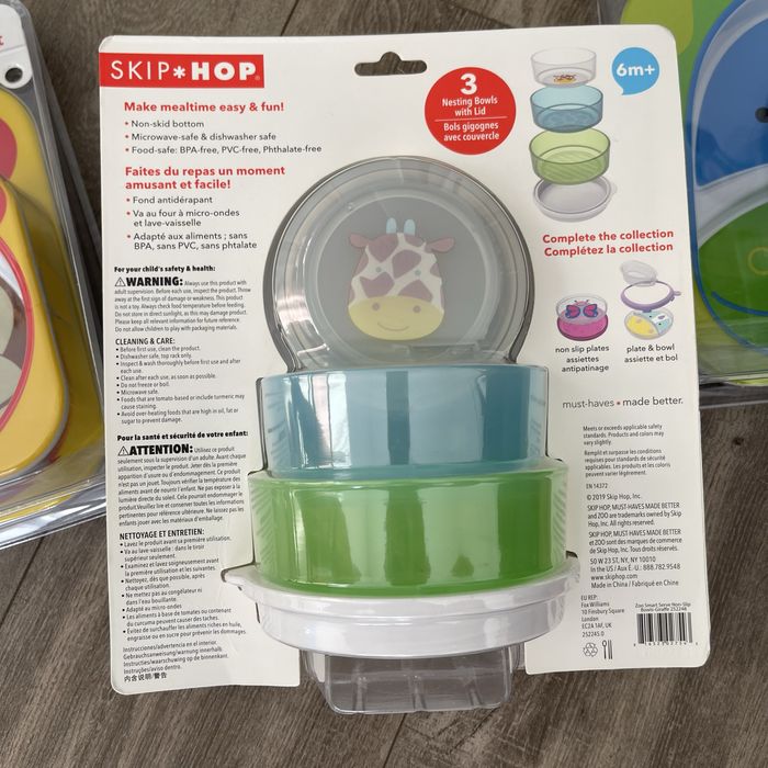 Набір дитячого посуду Skip Hop (дитячий посуд, дитяча тарілка)