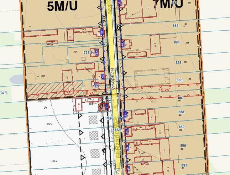 Działka mieszkaniowo-usługowa 2920m² Kurowice woj. Łódzkie - Widok 3