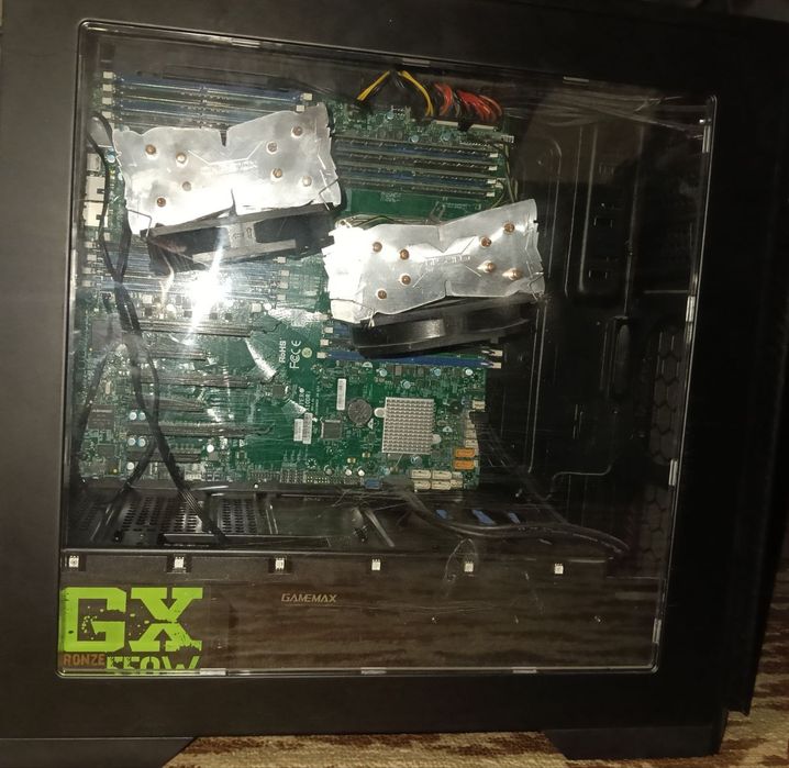 Сервер Supermicro X10DRi / 2x Xeon E5-2620 v3 / 32GB DDR4 / БП 550W