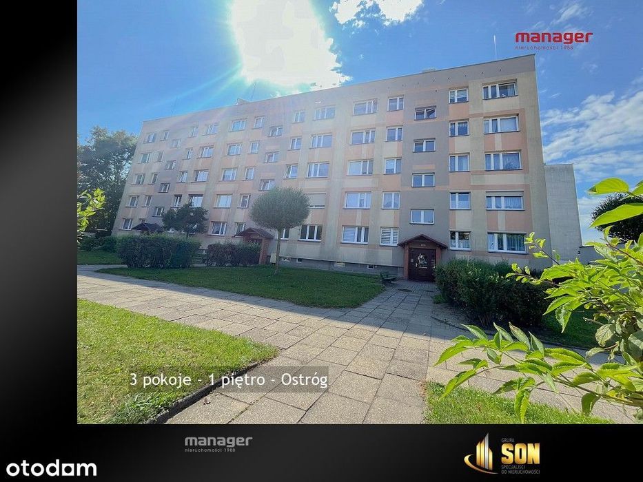 3 pokoje - 1 piętro - Ostróg
