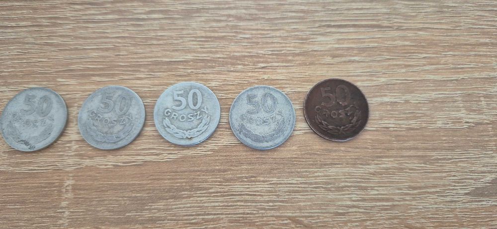 5 x 50 groszy 1949