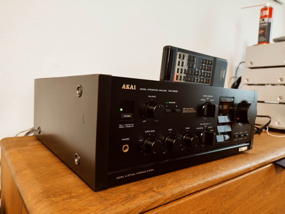NOWA CENA! Wzmacniacz Akai AM -M 939 + pilot,dac burr brown!
