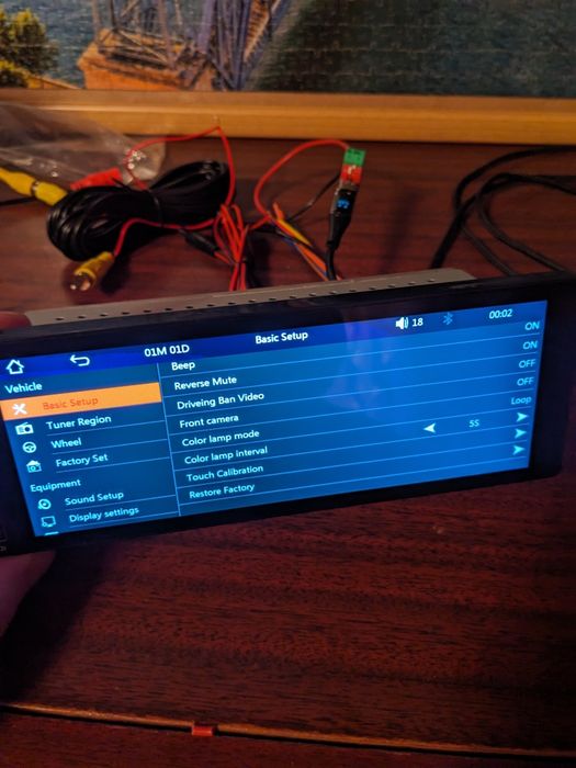 Андроід 1din магнітола з камерою