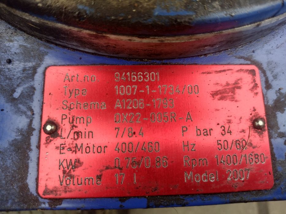 Pompa hydrauliczna, zasilacz hydrauliczny z sterowaniem 24V