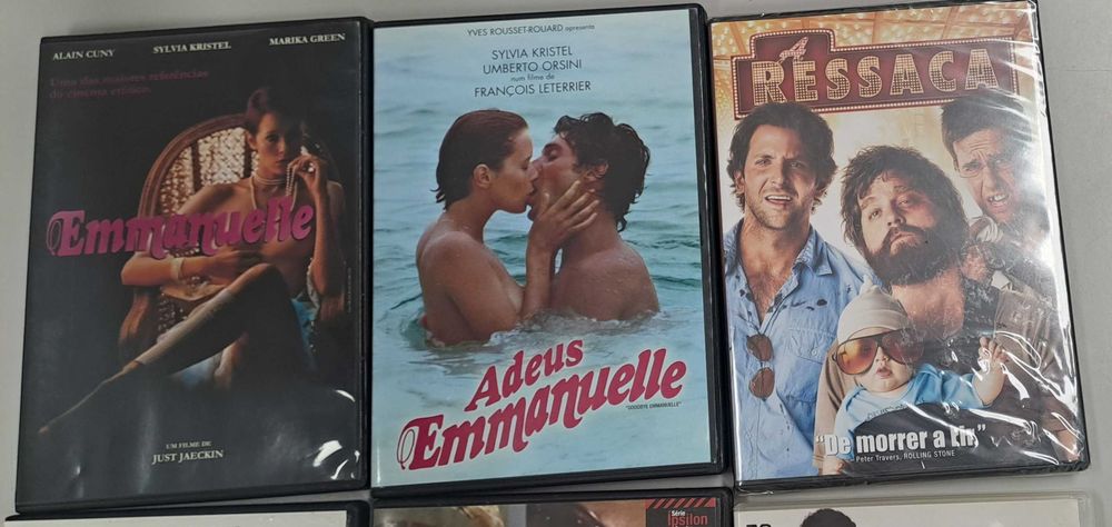 Pack com 8 Filmes (2 Selados) - Emamanuelle 1 e 2, A Ressaca