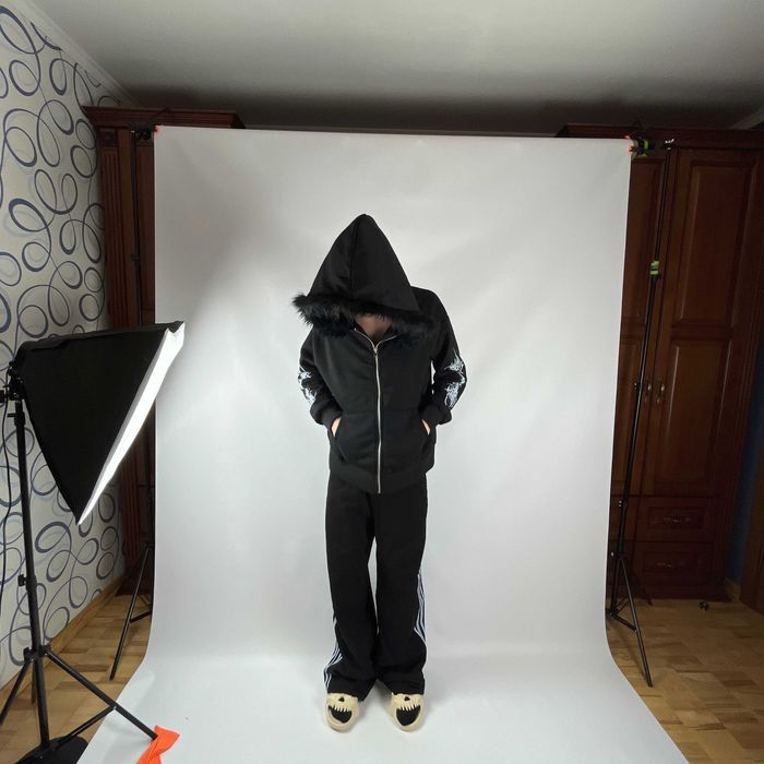 Fur Zip-Hoodie | 2 colors Opium Archive Distressed y2k oversize: 1