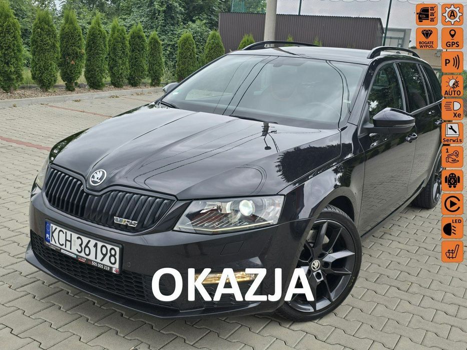 Skoda Octavia VRS, Challenge, Bi Xenon, Skóra,Navi, El.Klapa, Serwis//GWARANCJA/