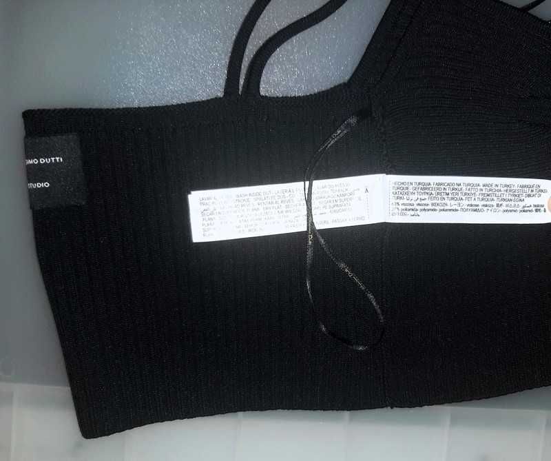 Top preto Massimo Dutti Studio