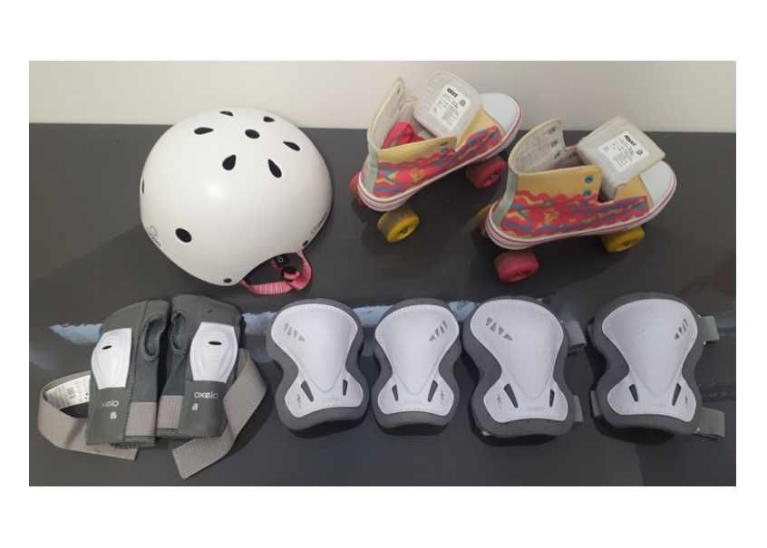 Patins Quad [Soy Luna™ | 38/39] + Capacete [M/54-58cm] + Proteções [M]