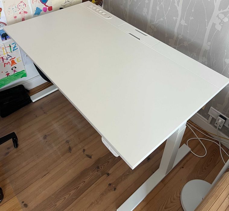Secretária Eléctrica IKEA MITTZON Sentado/Em Pé 140x80 cm Branca