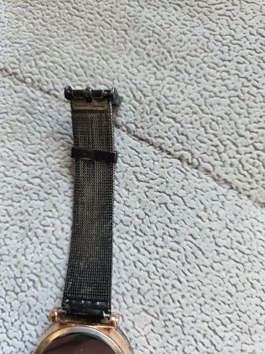 Elegancki zegarek damski czarny + rose gold minimalistyczny