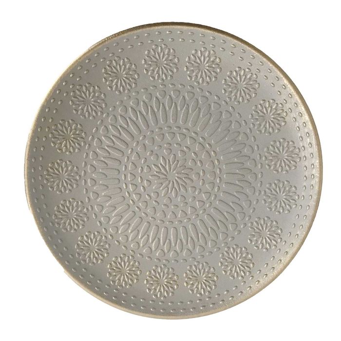 Prato decorativo em Beje