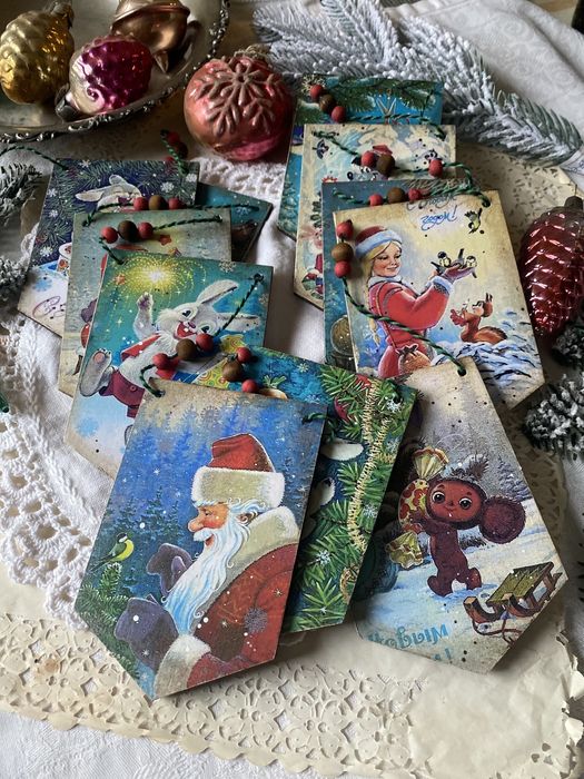 Гирлянда, флажки новогодние