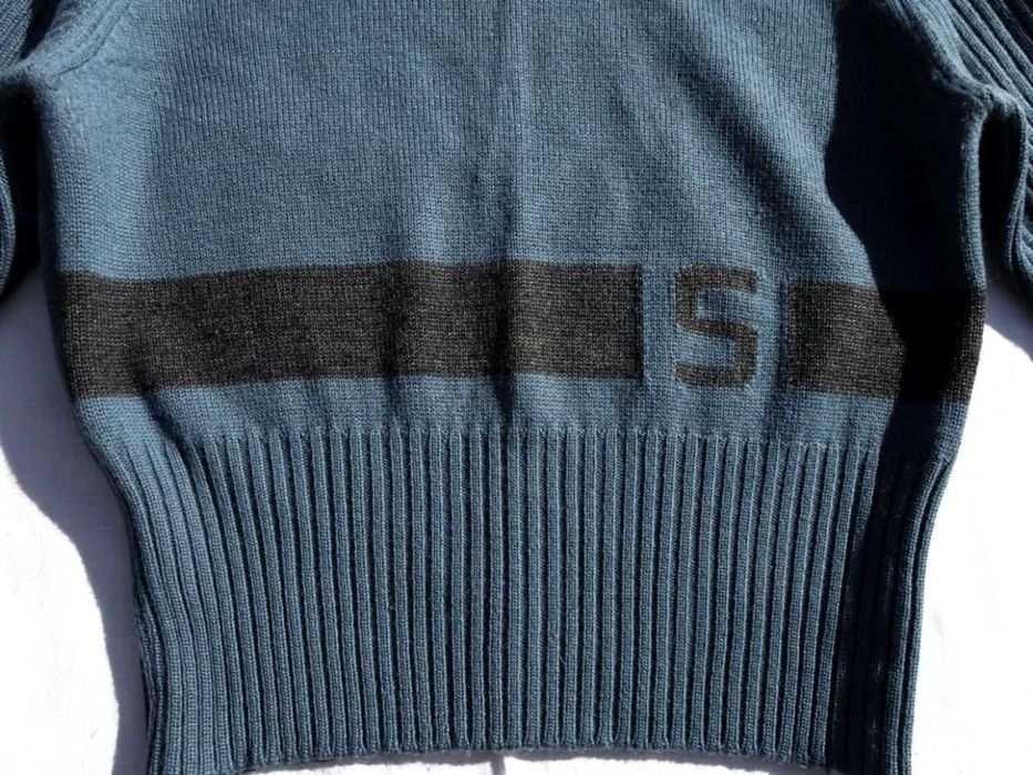 Sisley Ciepły Półgolf sweter Wełna 60% 36 38