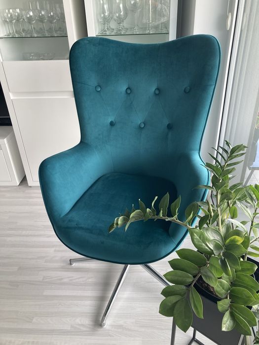 Fotel obrotowy, stan idealny + nowa poduszka