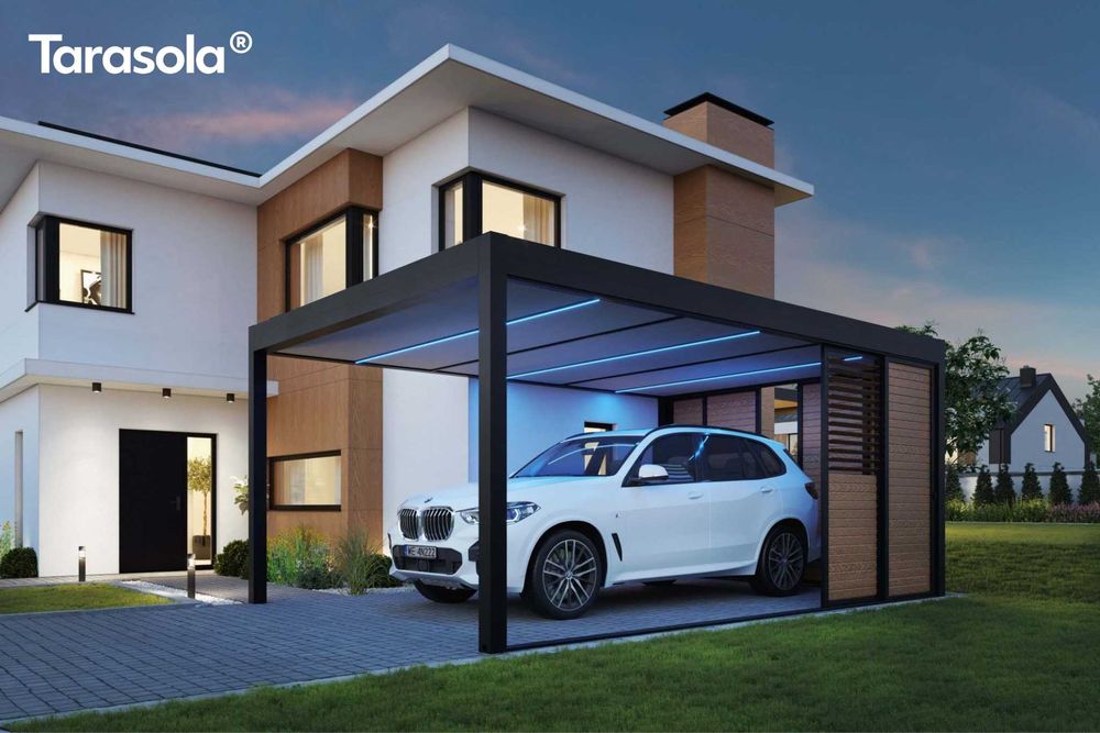 Zadaszenie tarasowe carport TARASOLA TANIO markowe okazyjna cena premium pergola ogrodowa aluminiowe kompletne zadaszenie tarasowe