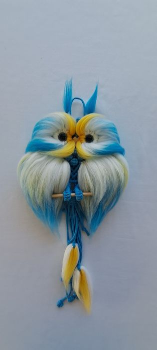 Sowa z makramy 25x55cm