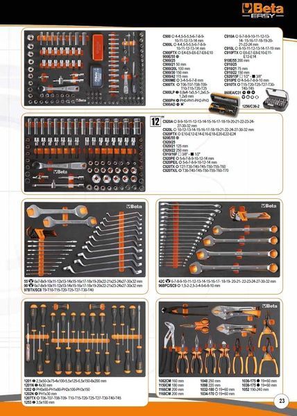 Carro Ferramenta 8 Gavetas BETA 2400S-08/E-L Completo com 398 Peças