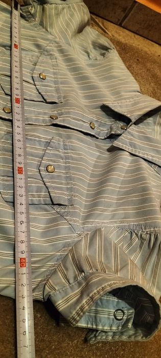 Bluzka koszula Tommy Hilfiger damska taliowana krótki rękaw napy