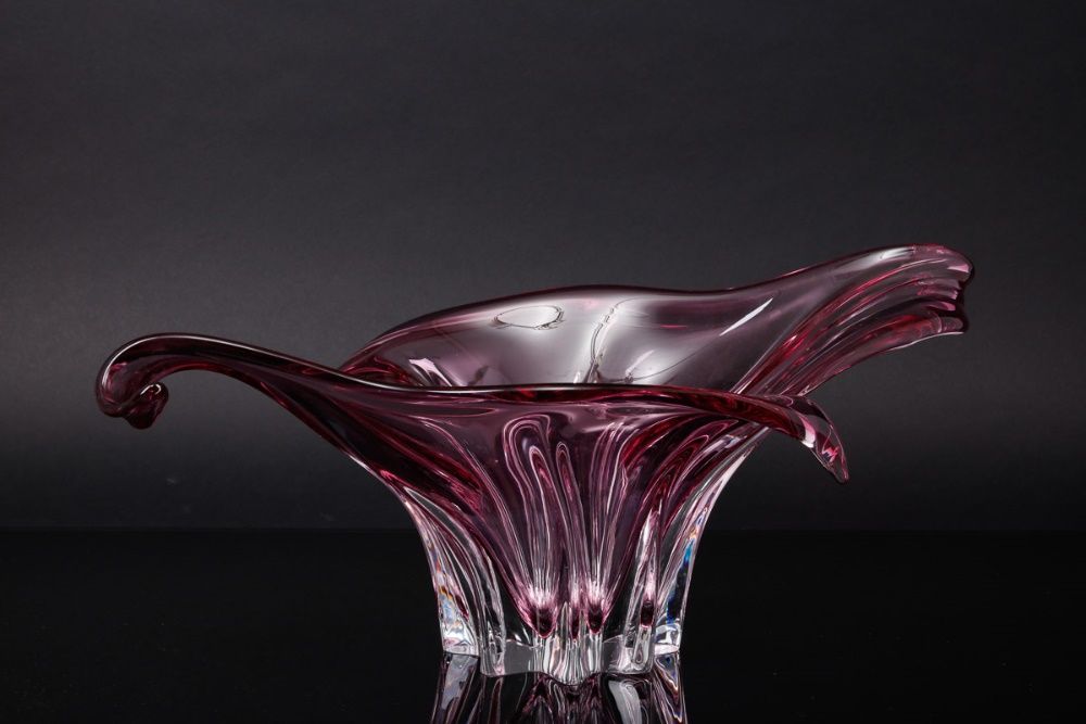 Centro de mesa em cristal de Murano