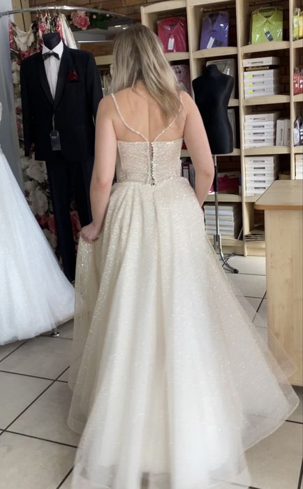 Suknia ślubna ecru glamour