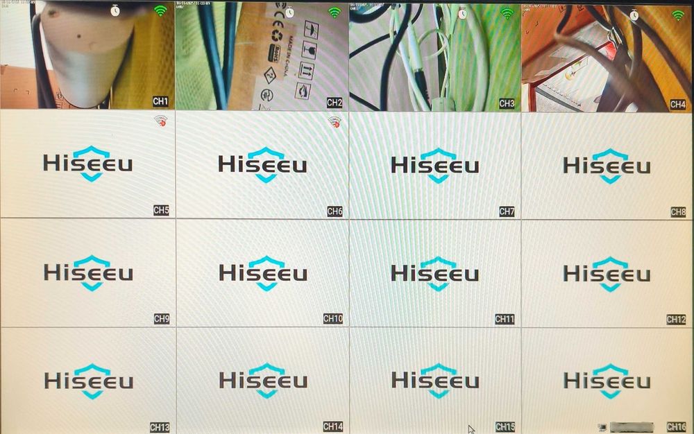 Sistema de Videovigilância CCTV NVR Wi-Fi 4 Câmaras 3MP HISEEU