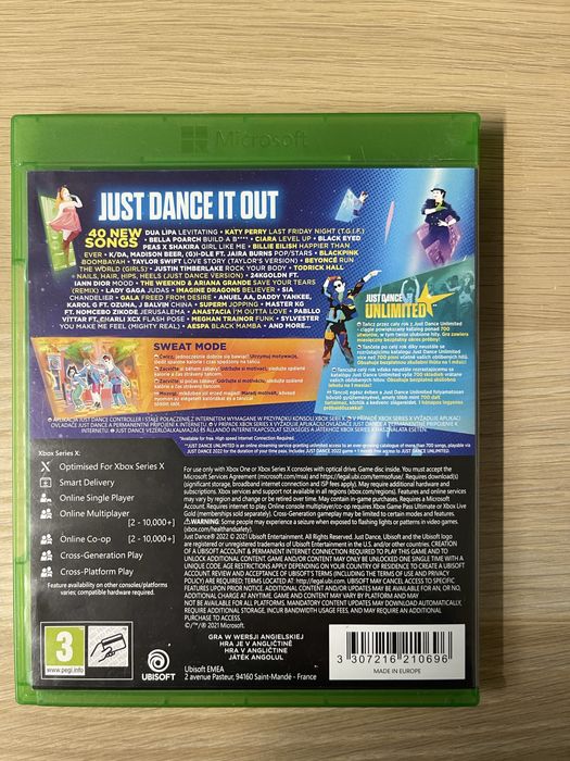 Xbox one/series x just dance 2022 ang