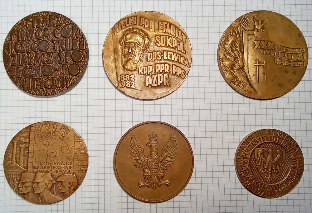 Medale pamiątkowe CENA ZA CAŁOŚĆ