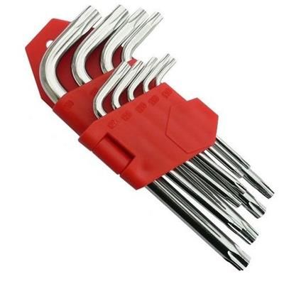 Klucze Torx Security T10-T50 130mm CrV 9szt