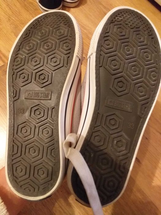 Szare trampki Big Star 33 wkladka 21 cm