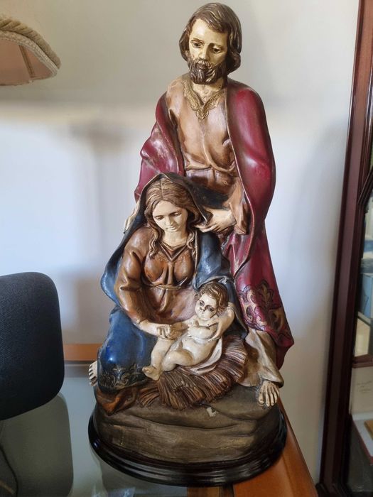 Holy Family (Sculpture), Baroque, Ceramic (Height: 46 cm)