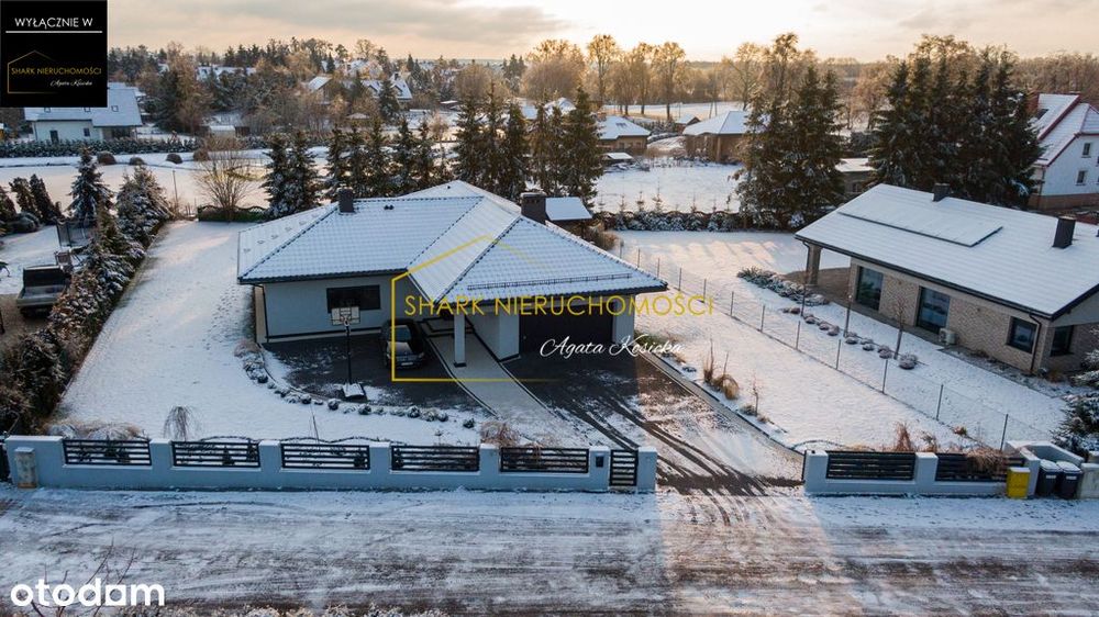 Nowoczesny dom parterowy tuż przy Jezioraku Iława