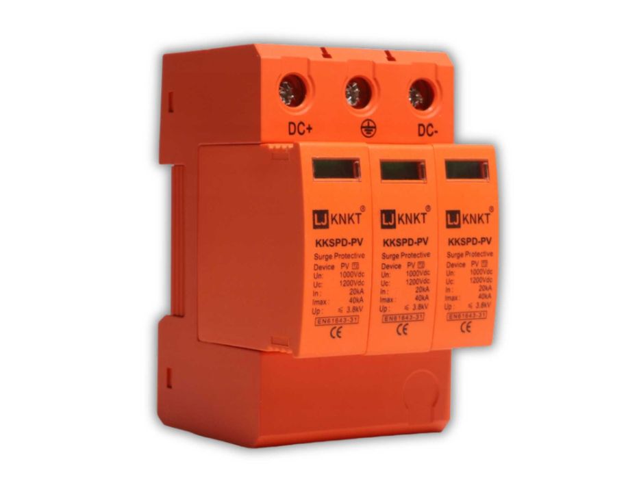 OGRANICZNIK Przepięć Ochronnik PV 1000V DC 3P T2 DIN - WYPRZEDAŻ