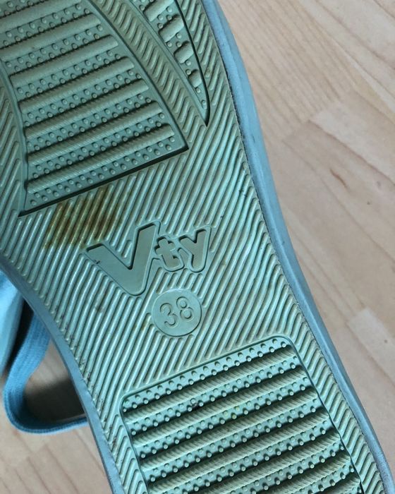 Trampki damskie Deichmann Vty, turkusowe, rozmiar 38