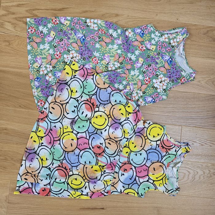 Dwie sukienki H&M,  134/140 jak nowe